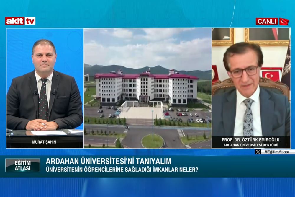 Rektörümüz Prof. Dr. Öztürk Emiroğlu Akit TV’de Üniversitemizi Tanıttı