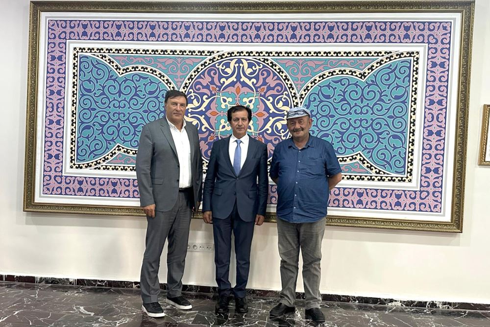 Prof. Dr. Halim Kazan ve İsa Marancı, Rektörümüz Prof. Dr. Öztürk Emiroğlu’nu Ziyaret Etti