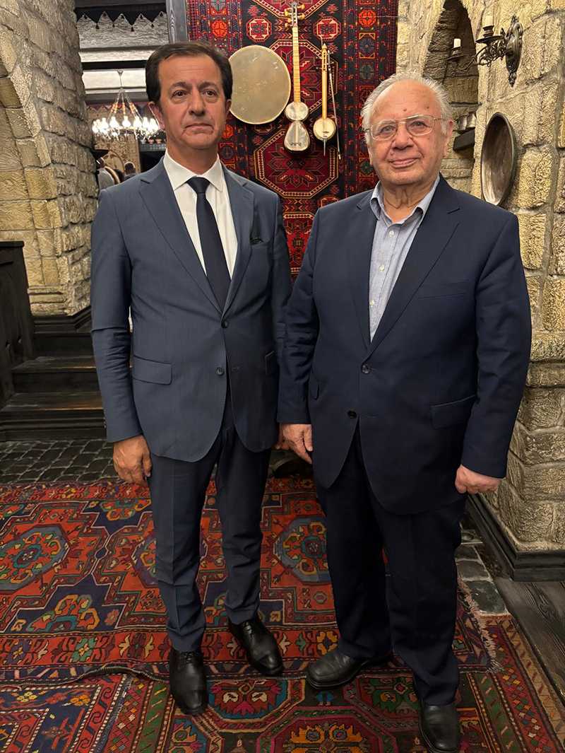 Rektörümüz Prof. Dr. Öztürk Emiroğlu, Azerbaycan’ın Aksakalı Dr. Hasan Hasanov ile Bakü’de Görüştü