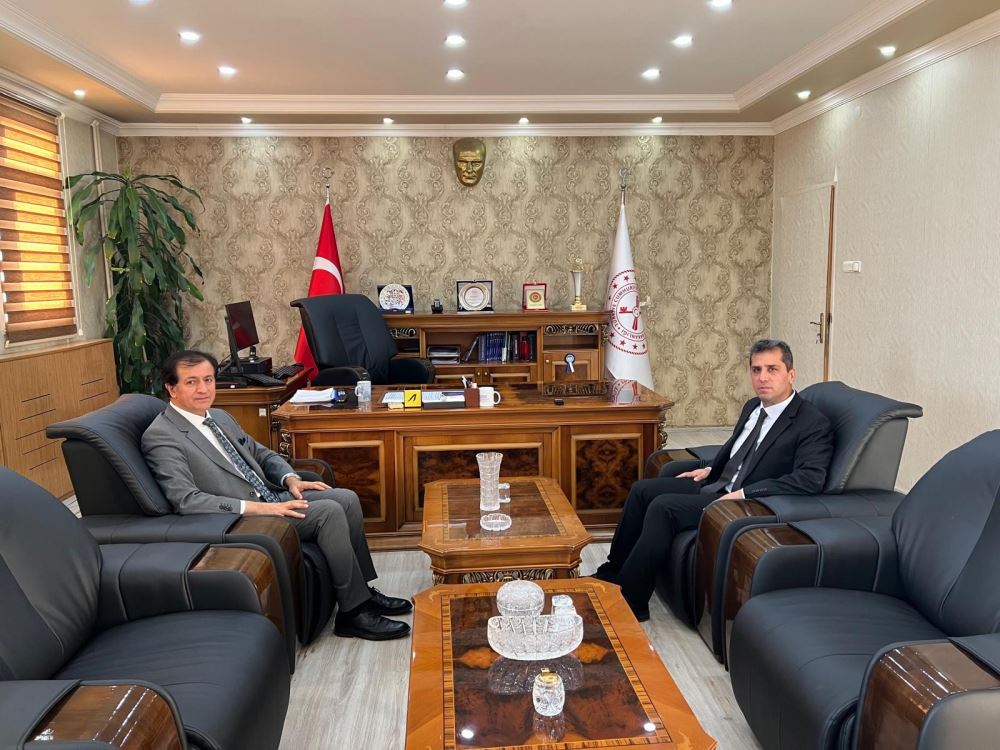 Rektörümüz İl Defterdarı Mustafa Çelik’i Ziyaret Etti