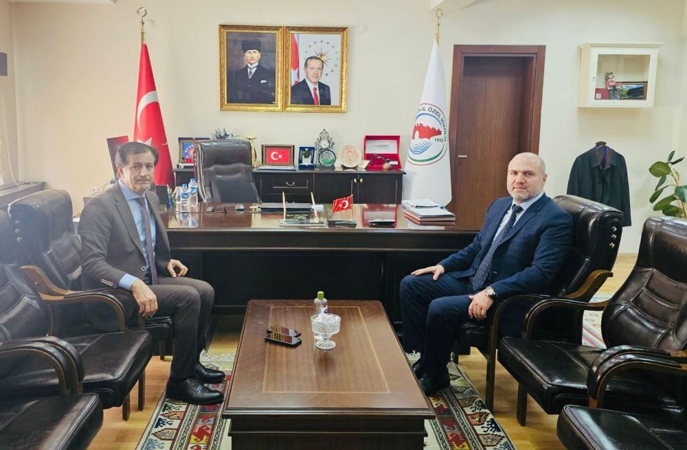 Rektörümüz İl Özel İdaresi Genel Sekreteri Murat Bilal Emin’i Ziyaret Etti