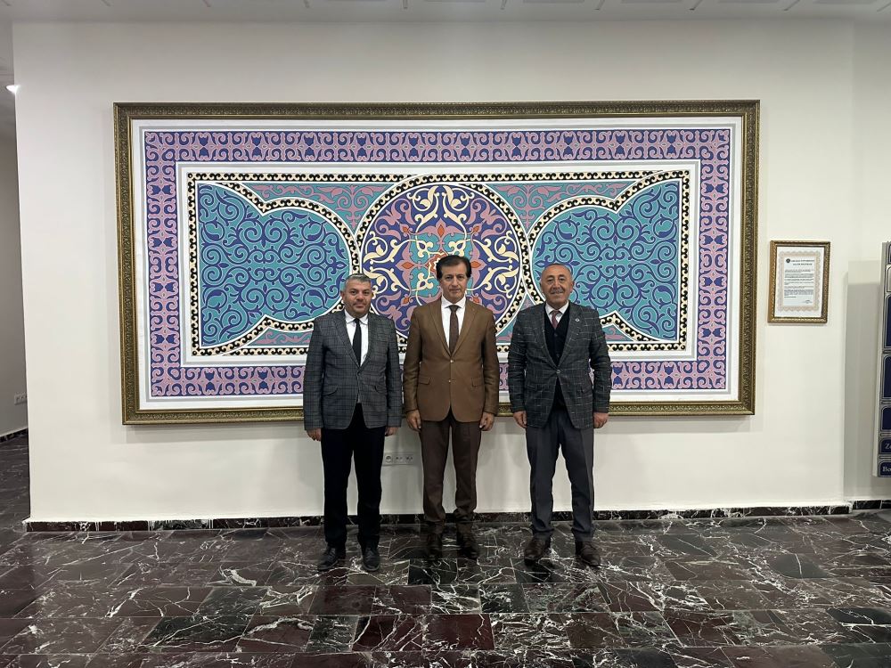 İl Özel İdaresi Genel Sekreter Yardımcısı ve Bem-Bir-Sen İl Başkanından Rektörümüze Ziyaret
