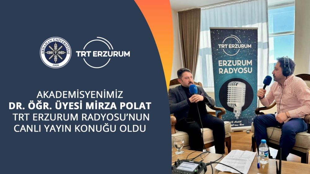 Masallardan Gastronomiye: Ardahan’ın Zengin Kültürü TRT Erzurum Radyosu’nda Ele Alındı