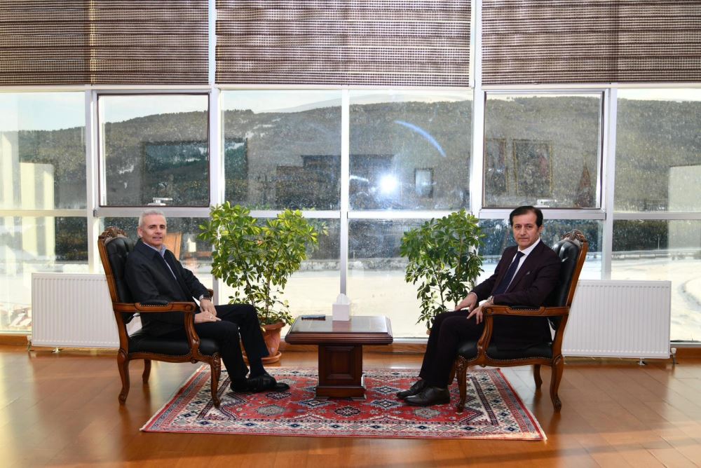 Valimiz Sayın Mehmet Fatih Çiçekli’den Rektörümüz Prof. Dr. Öztürk Emiroğlu’na İade-i Ziyaret