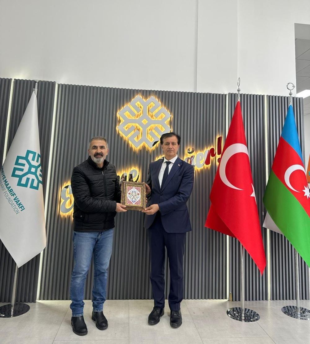 Rektörümüz Prof. Dr. Öztürk Emiroğlu, Türkiye Maarif Vakfı Azerbaycan Temsilcisi Sayın Dr. Tabip Gülbay'ı Ziyaret Etti