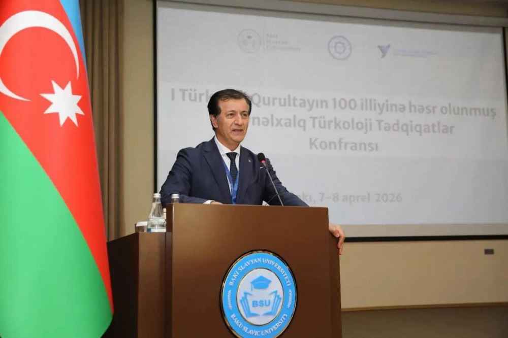 Rektörümüz Prof. Dr. Öztürk Emiroğlu, Bakü’de Düzenlenen I. Türkoloji Kurultayı'nın 100. Yılına İthaf Olunan Uluslararası Türkoloji Araştırmaları Konferansı’nın Açılış Konuşmasını Yaptı