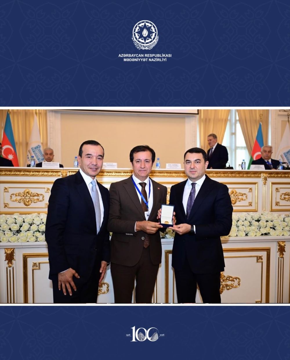Honored Award in Baku: Mr. Prof. International Turkish Society Award for Dr. Öztürk Emiroğlu