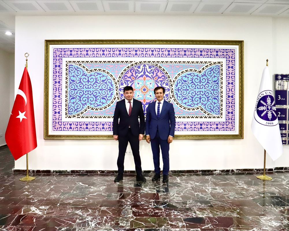 Kars Azerbaijan Chairman of Zaminkhan Prof. Visit to Dr. Öztürk Emiroğlu