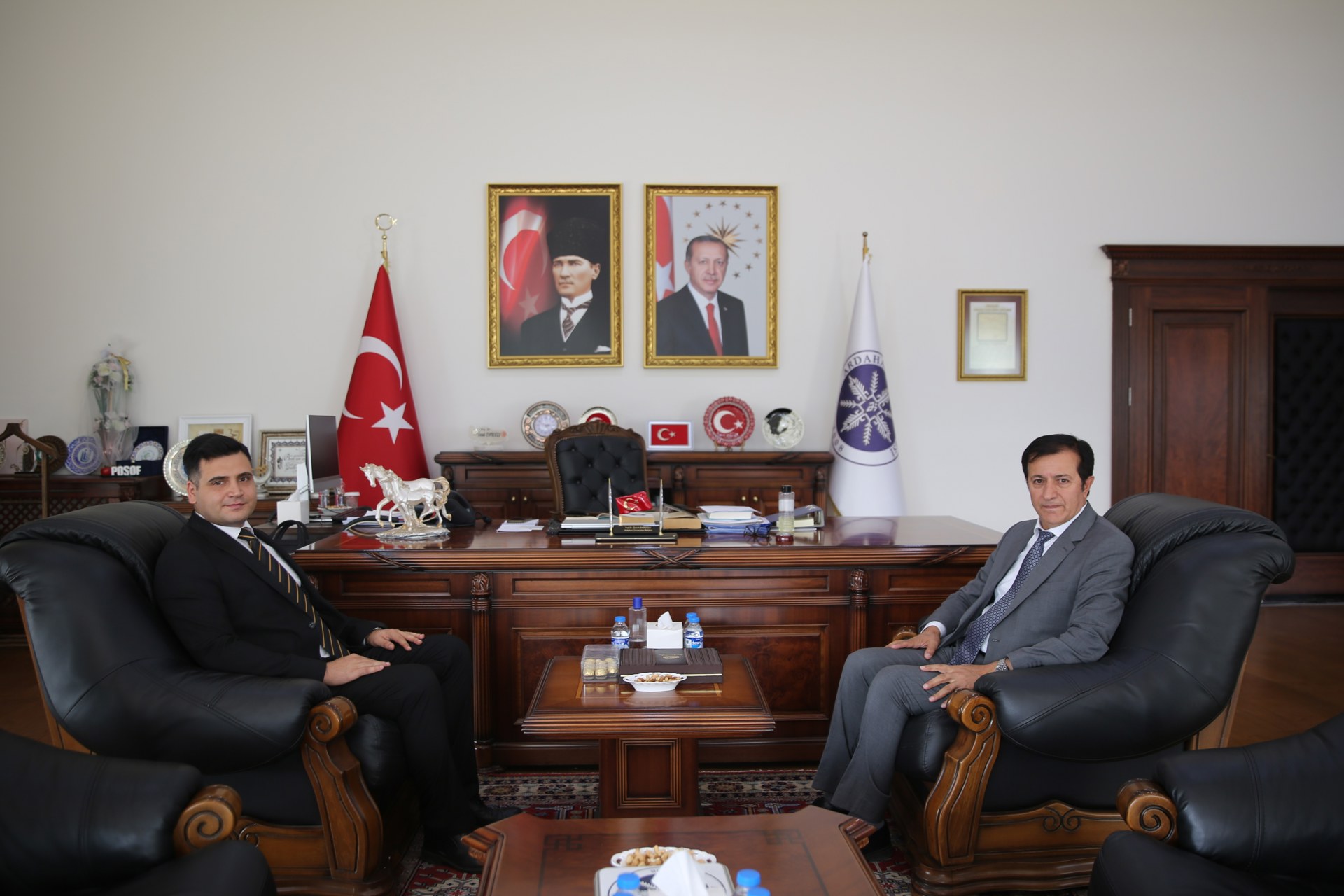 Damal Kaymakamı Sayın İsmail Şanal Rektörümüzü Ziyaret Etti
